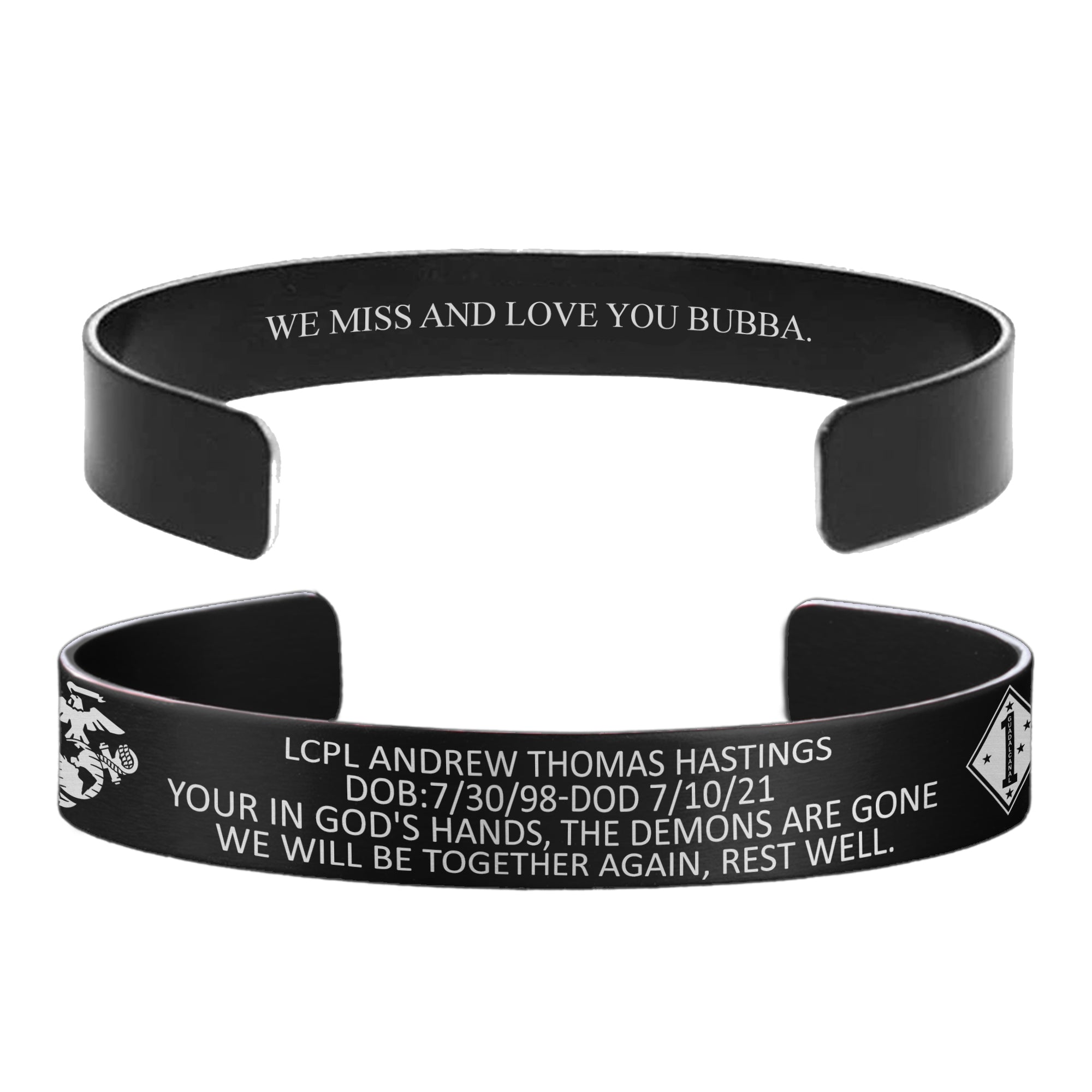 Mens hot sale memorial bracelets