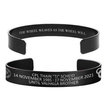 CPL Thain Joseph Scheid Memorial Bracelet – Hosted by the Scheid Family