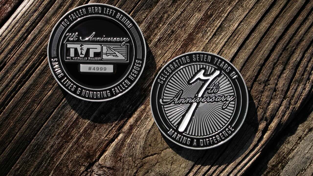 Til Valhalla Project's 7th Anniversary: Commemorative Challenge Coin and Memorial Plaque Build