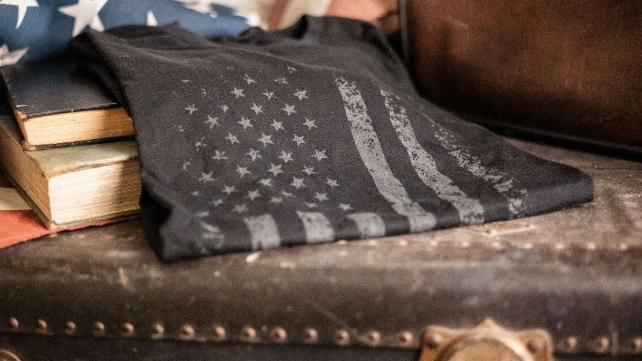 Distressed Flag Tee