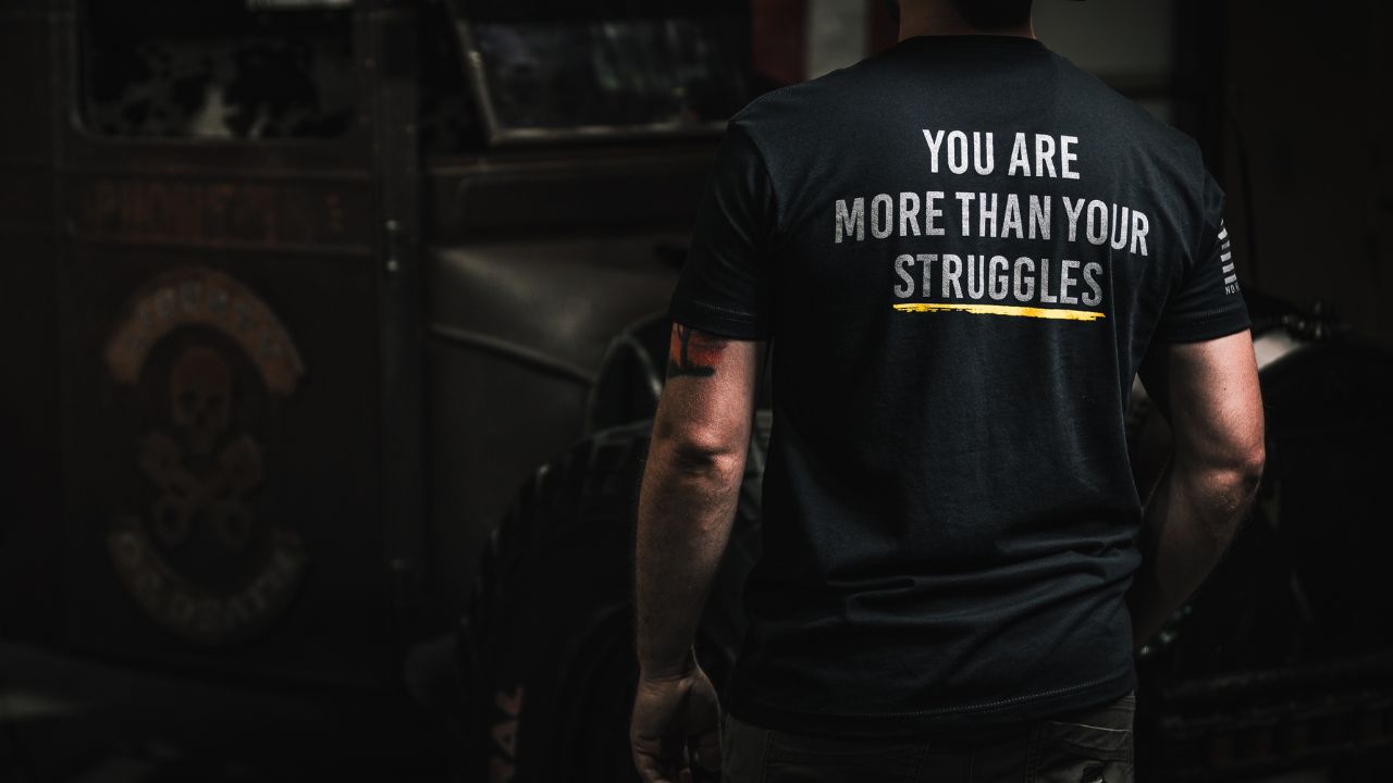 You Are More Than Your Struggles: A Tee That Speaks the Truth PTSD Tries to Hide
