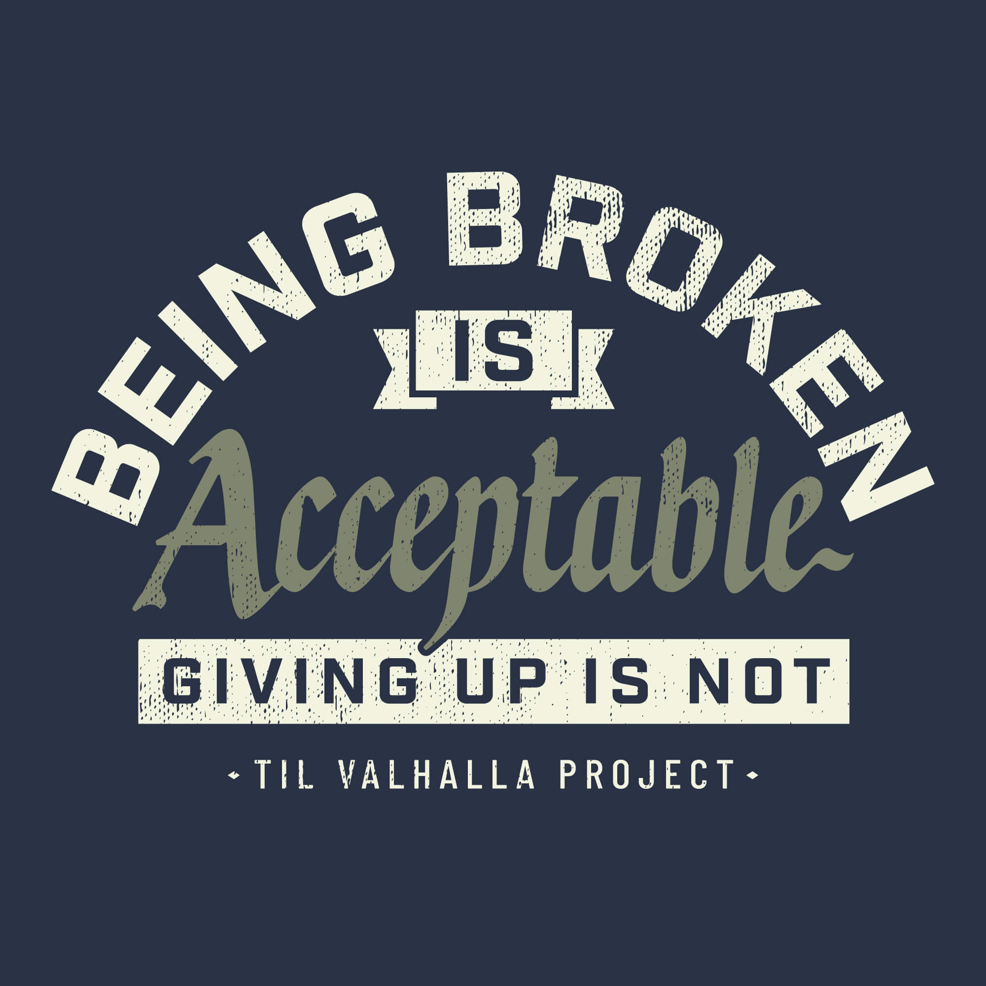 Being Broken - Navy