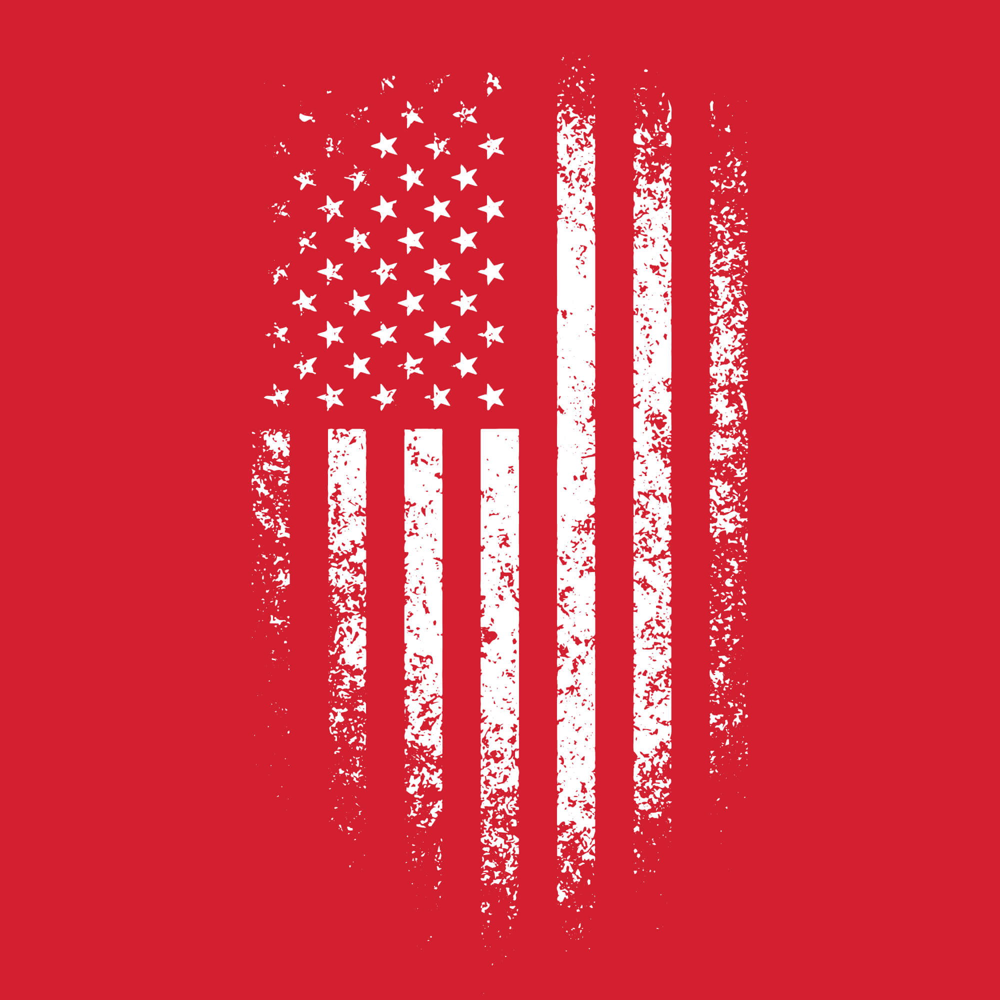 Distressed Flag - Red