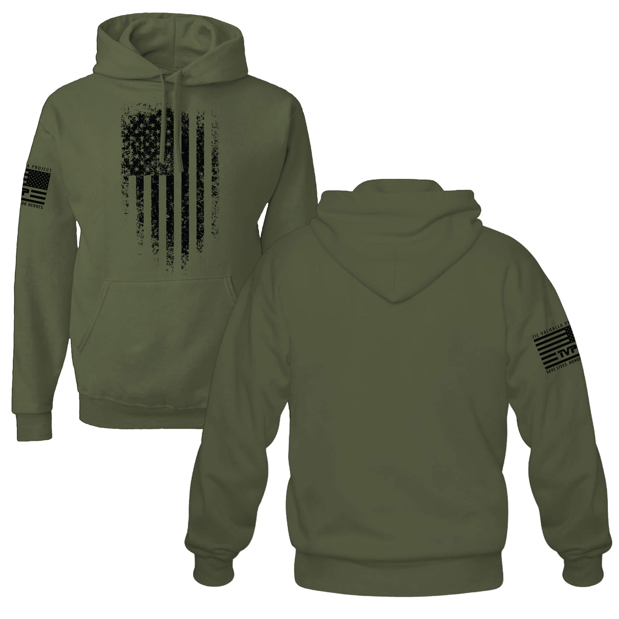 Distressed Flag - Hoodie