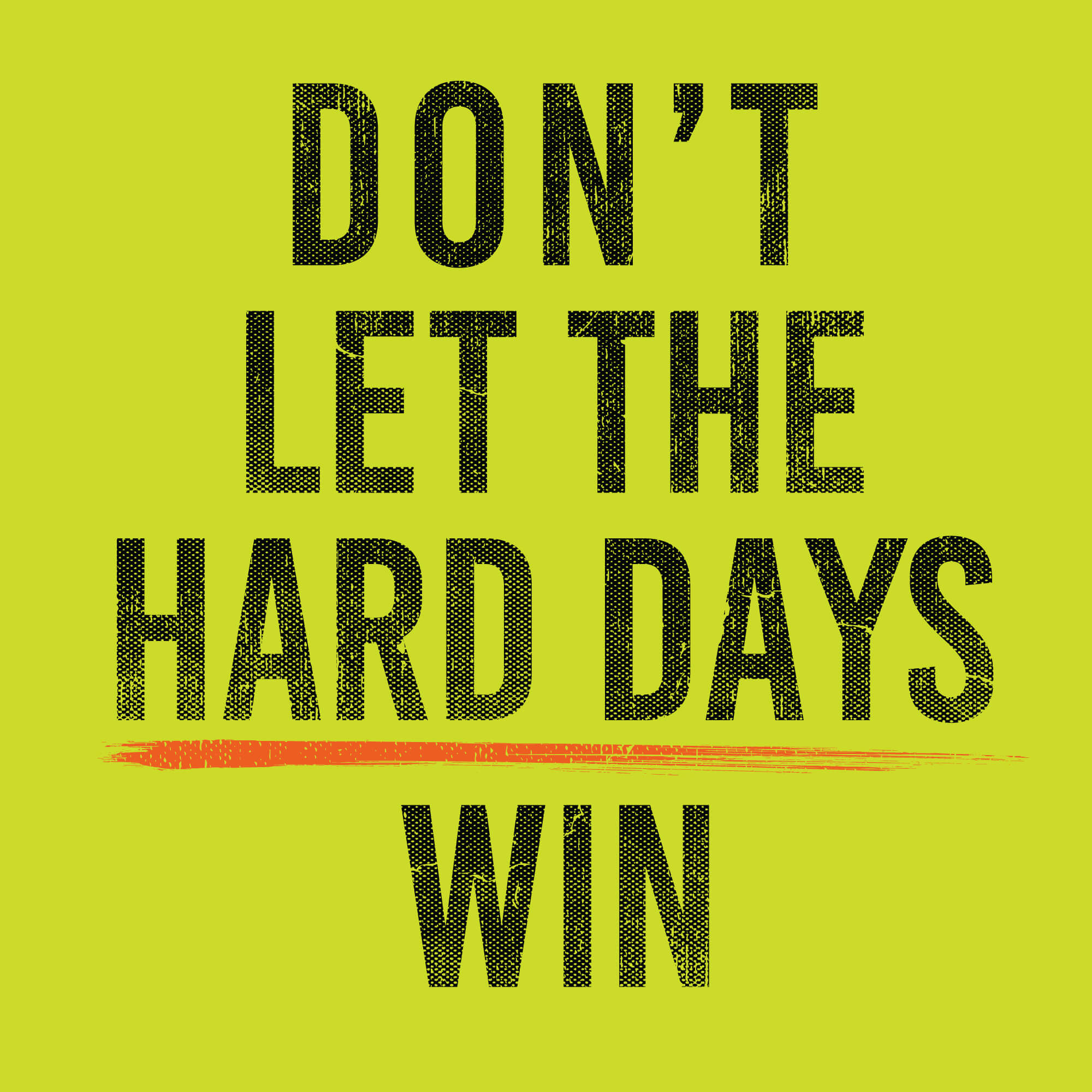 Hard Days - Neon Yellow