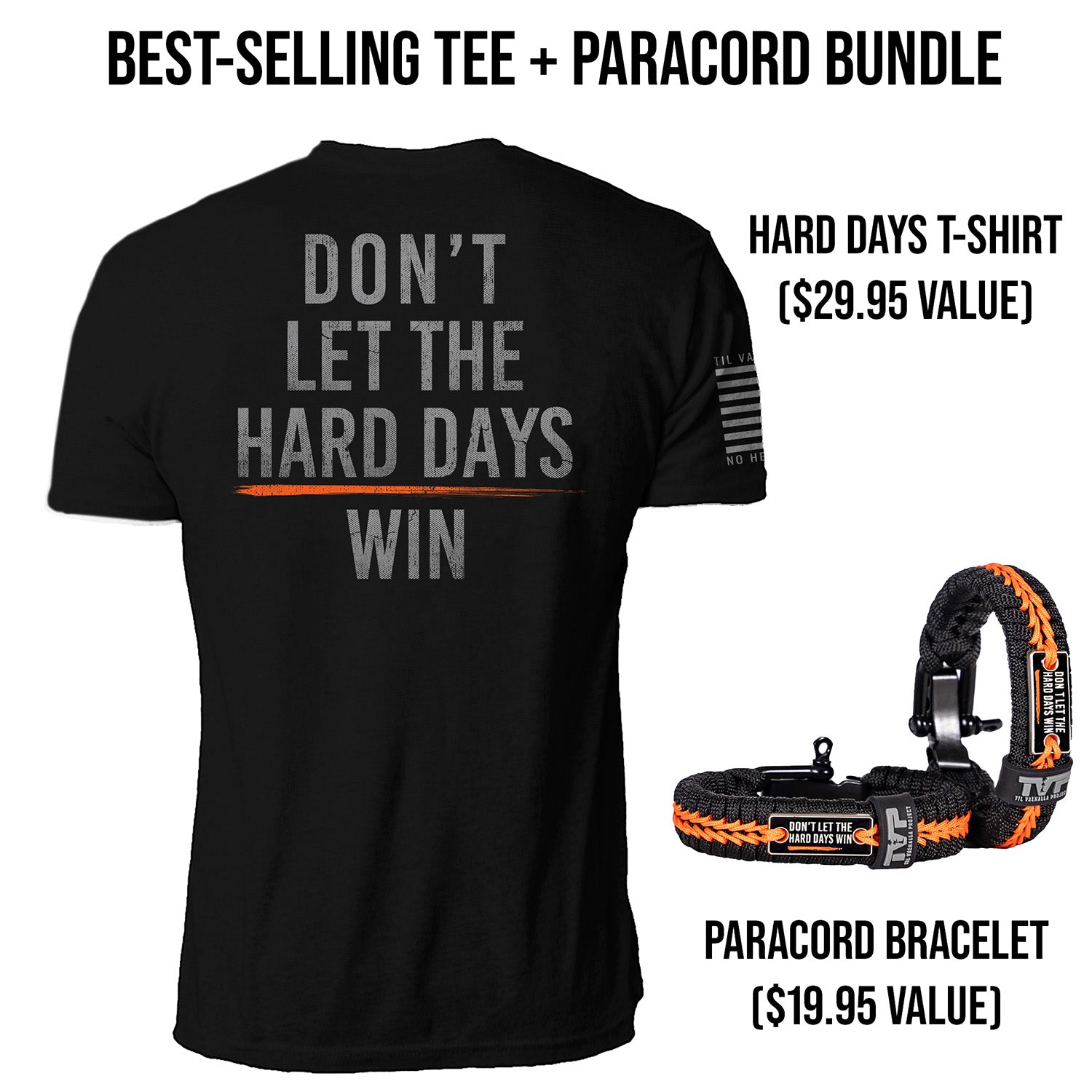 HARD DAYS TEE + FREE PARACORD