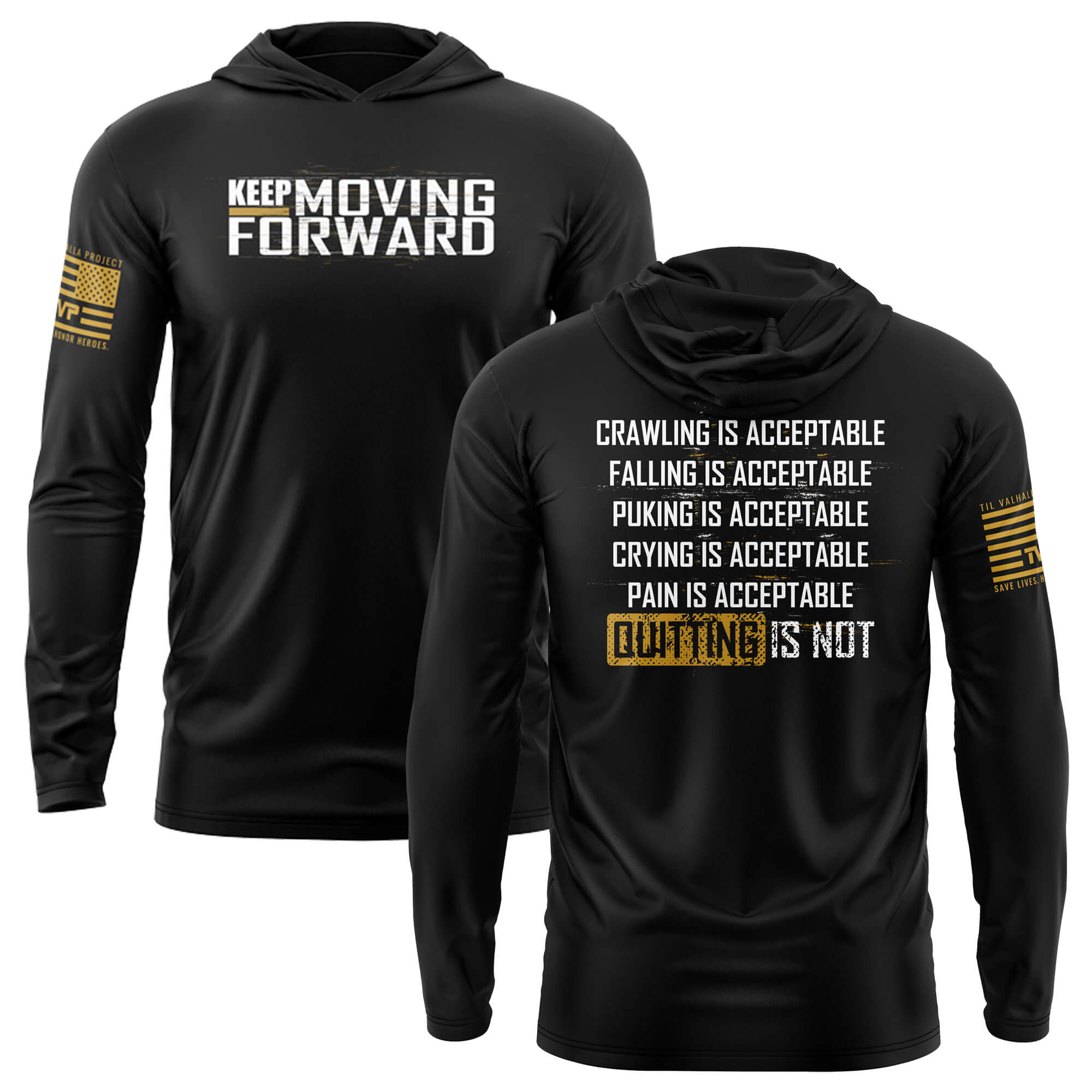 Keep Moving Forward - Hooded Long-Sleeve