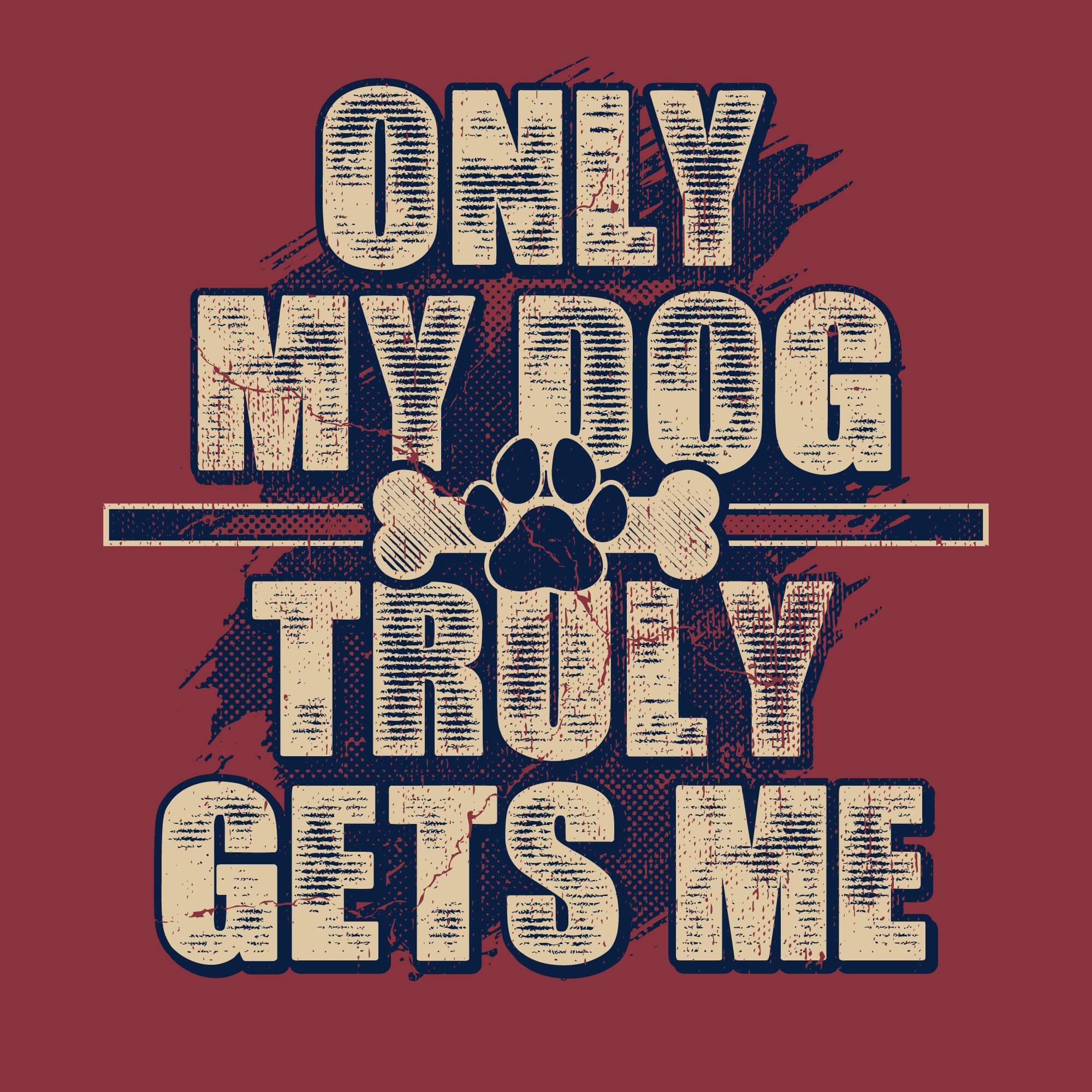 Only My Dog Gets Me - Hoodie