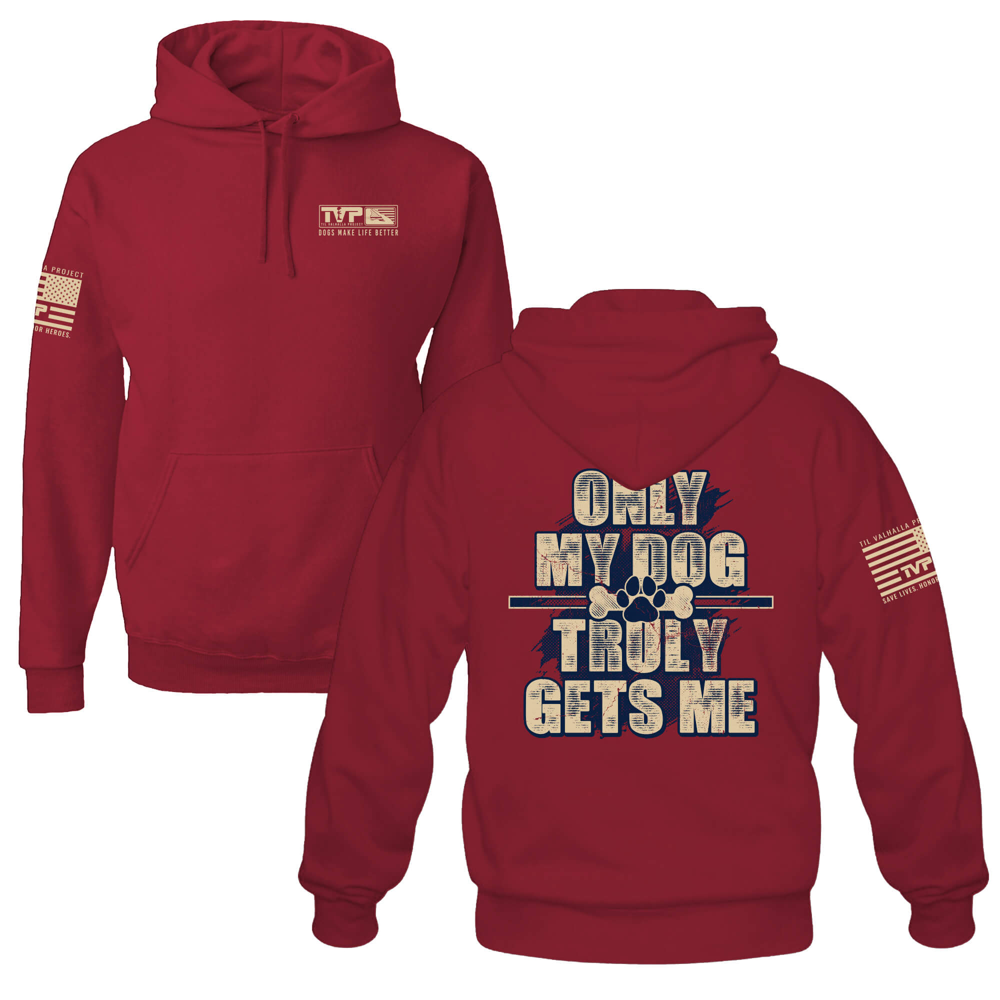 Only My Dog Gets Me - Hoodie