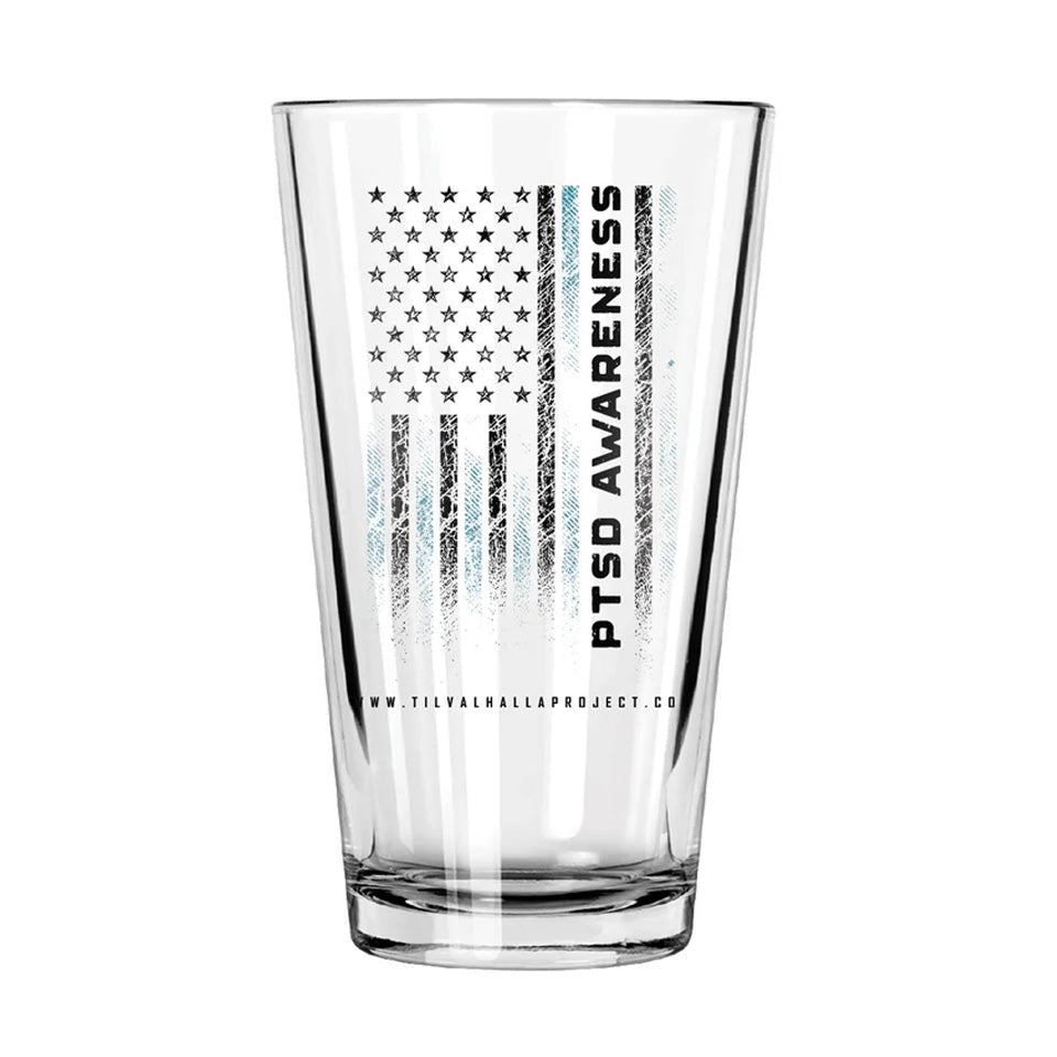 PTSD Awareness Flag - Glassware