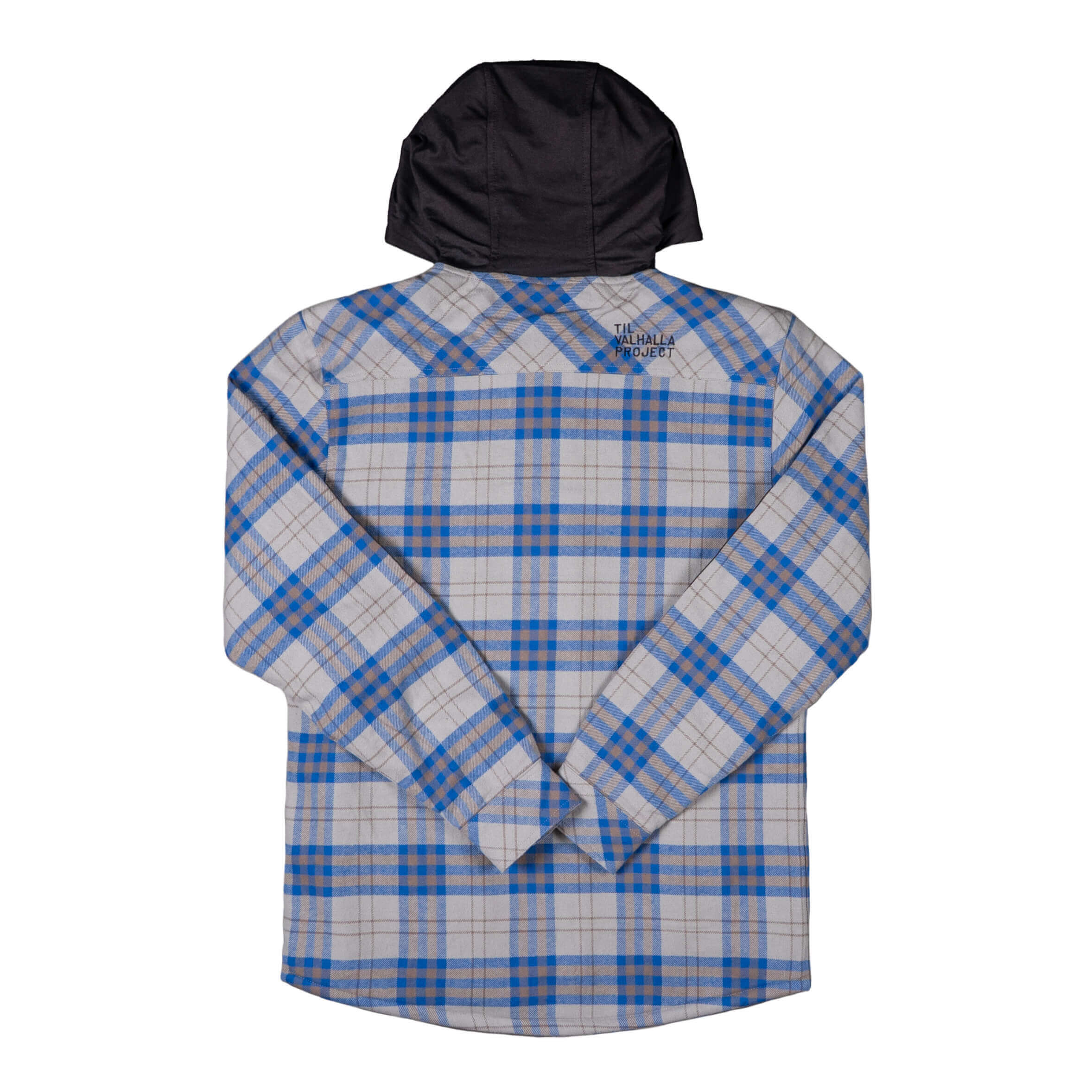 Sherpa-Lined Flannel Jacket with Hood