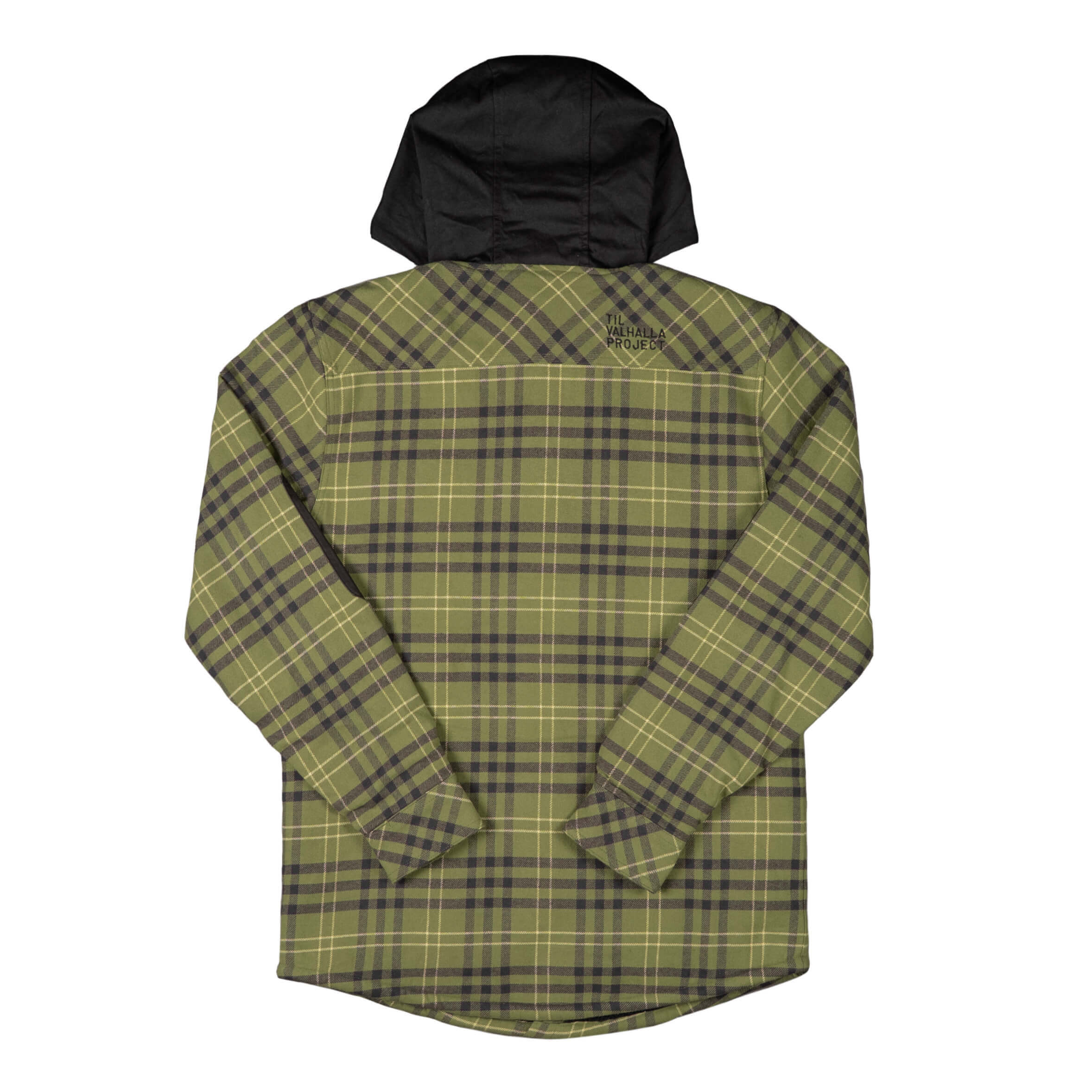 Sherpa-Lined Flannel Jacket with Hood