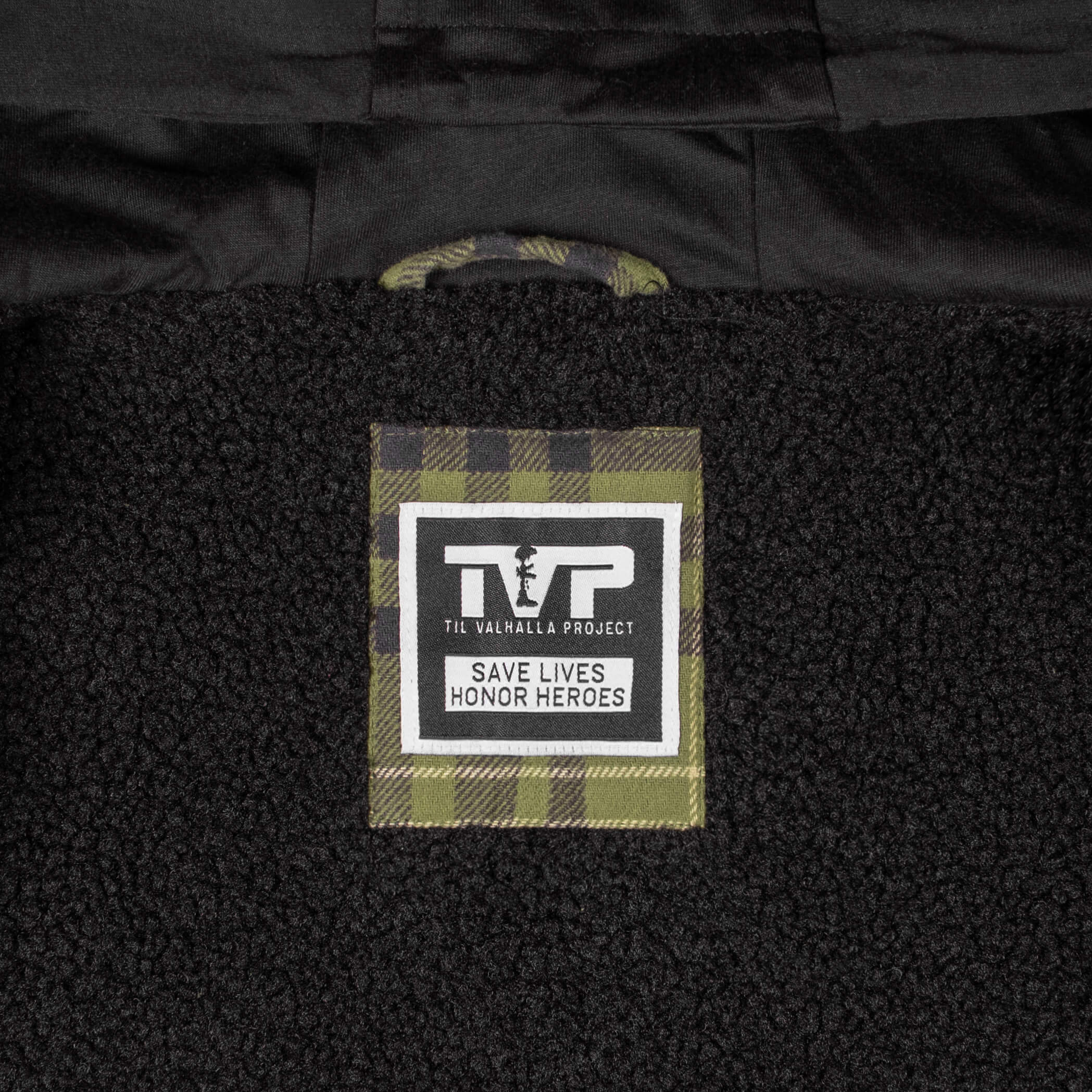 Sherpa-Lined Flannel Jacket with Hood