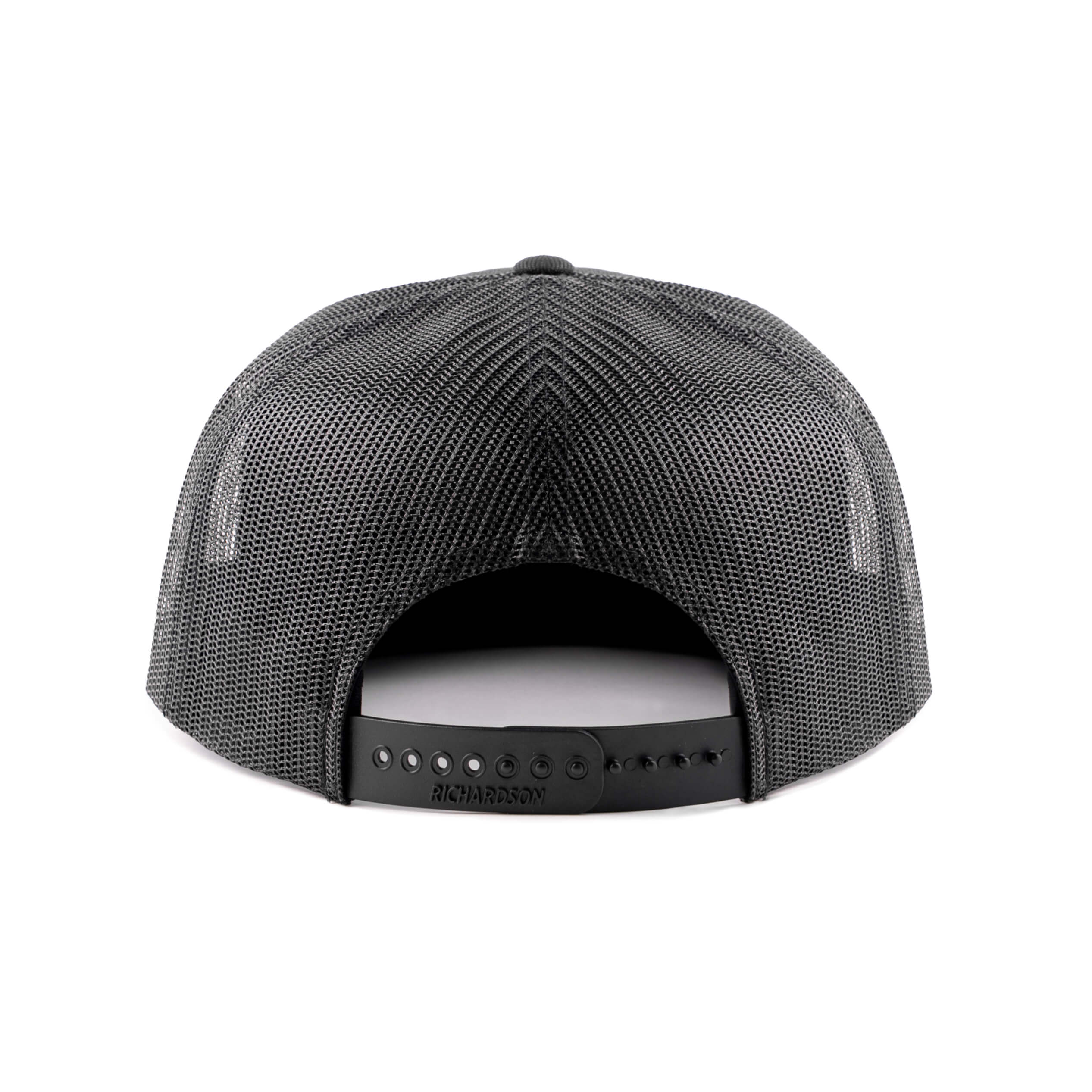 T.V.P. Leather Hex Flat Bill Trucker