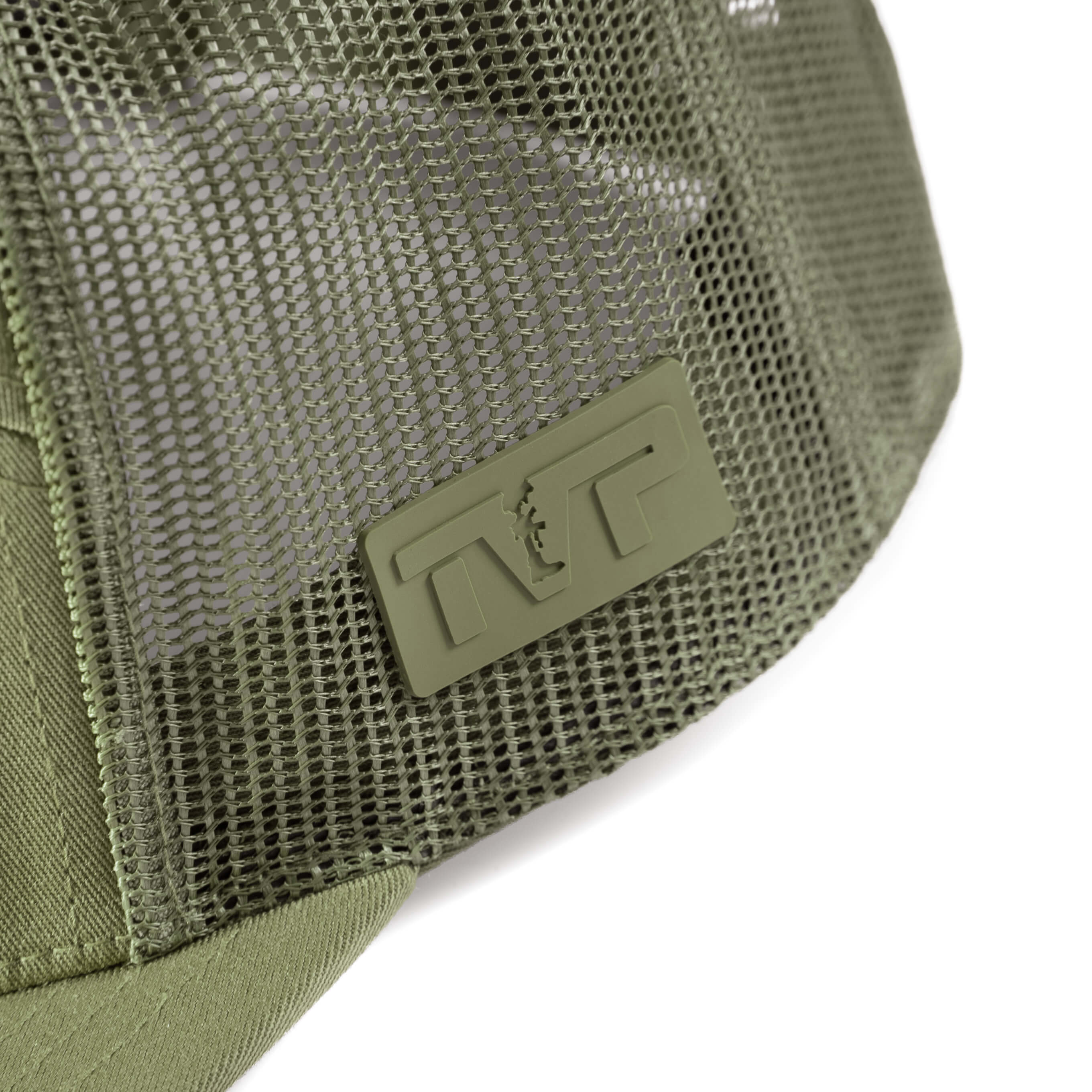 T.V.P. Leather Hex Flat 7 Panel Trucker