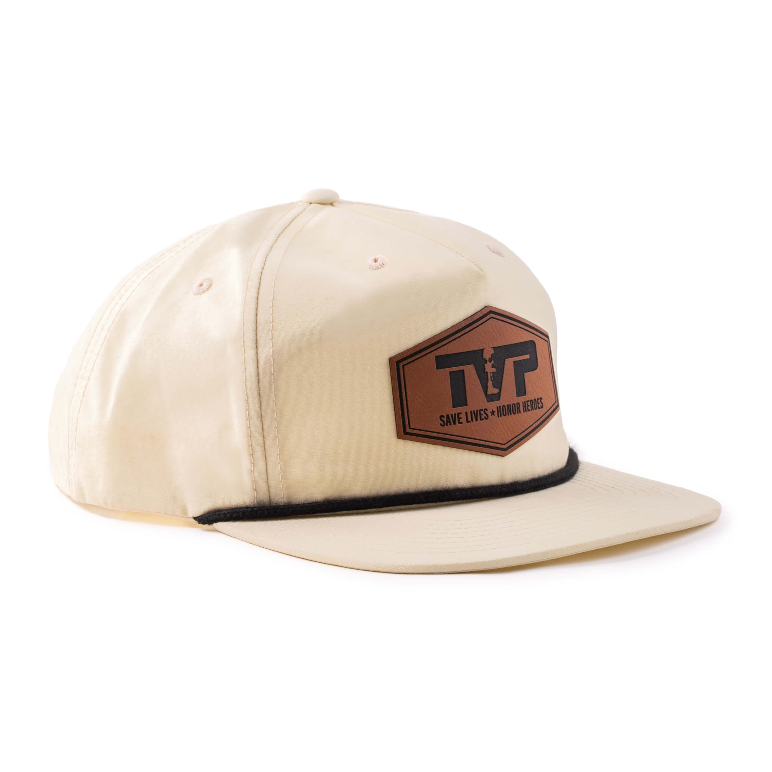 T.V.P. Leather Hex Unstructured Rope Snapback
