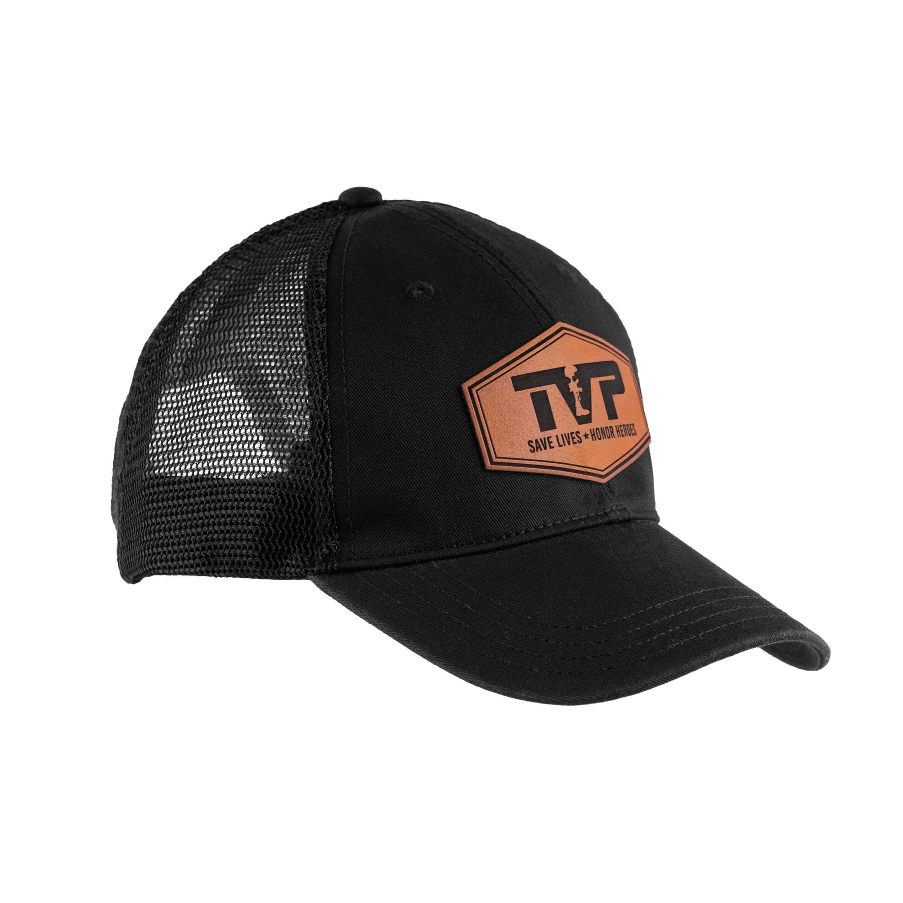 T.V.P. Leather Hex Unstructured Washed Trucker