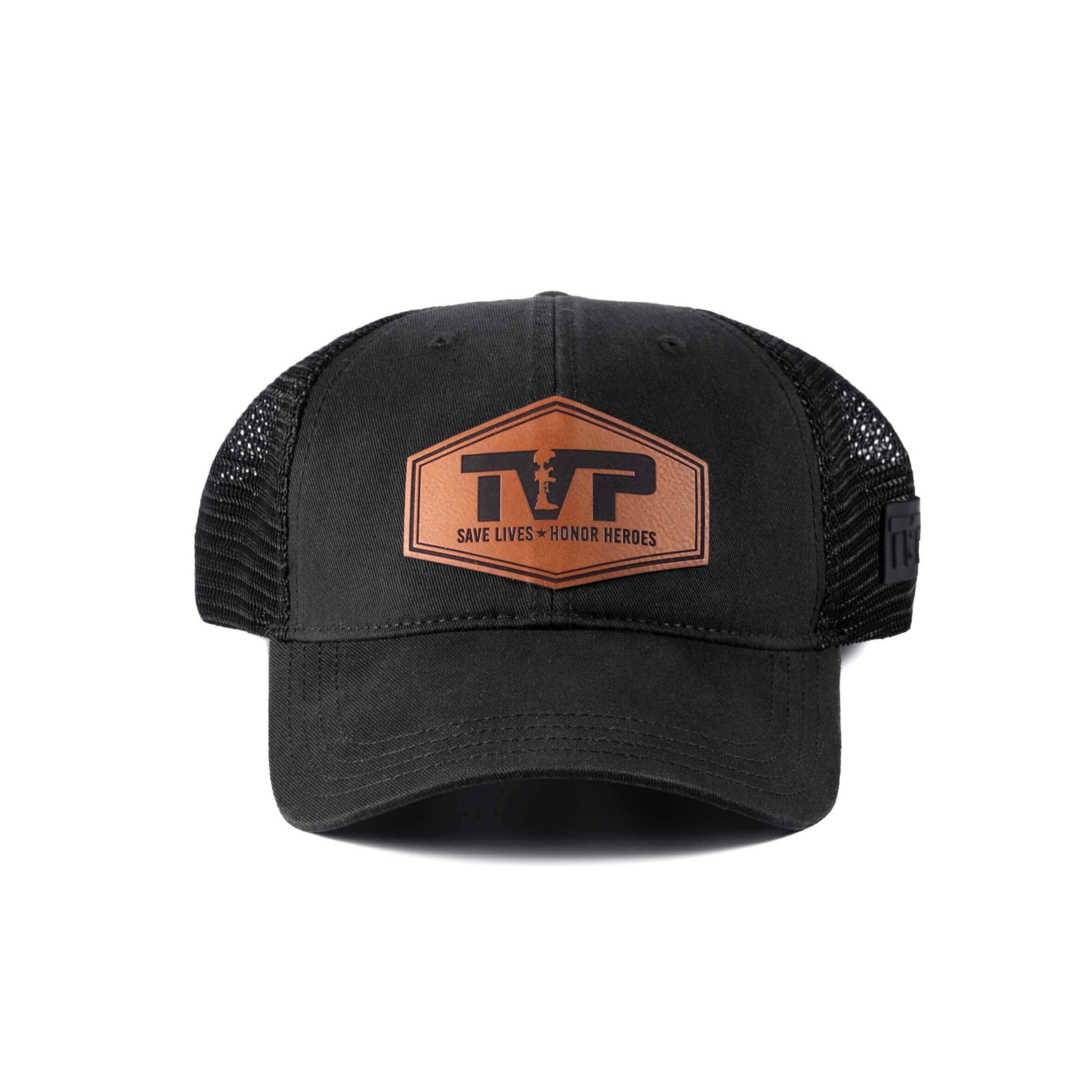 T.V.P. Leather Hex Unstructured Washed Trucker
