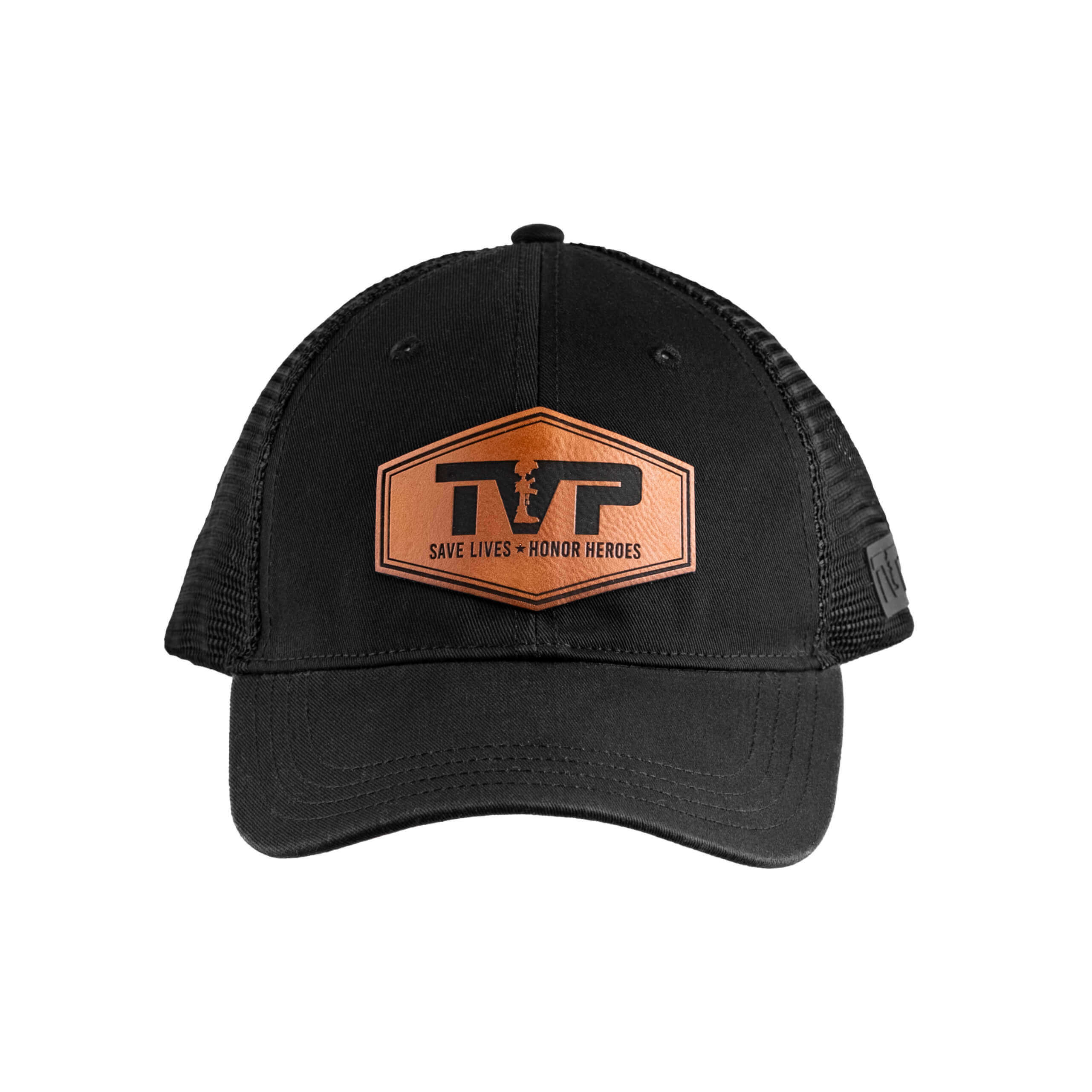 T.V.P. Leather Hex Unstructured Washed Trucker