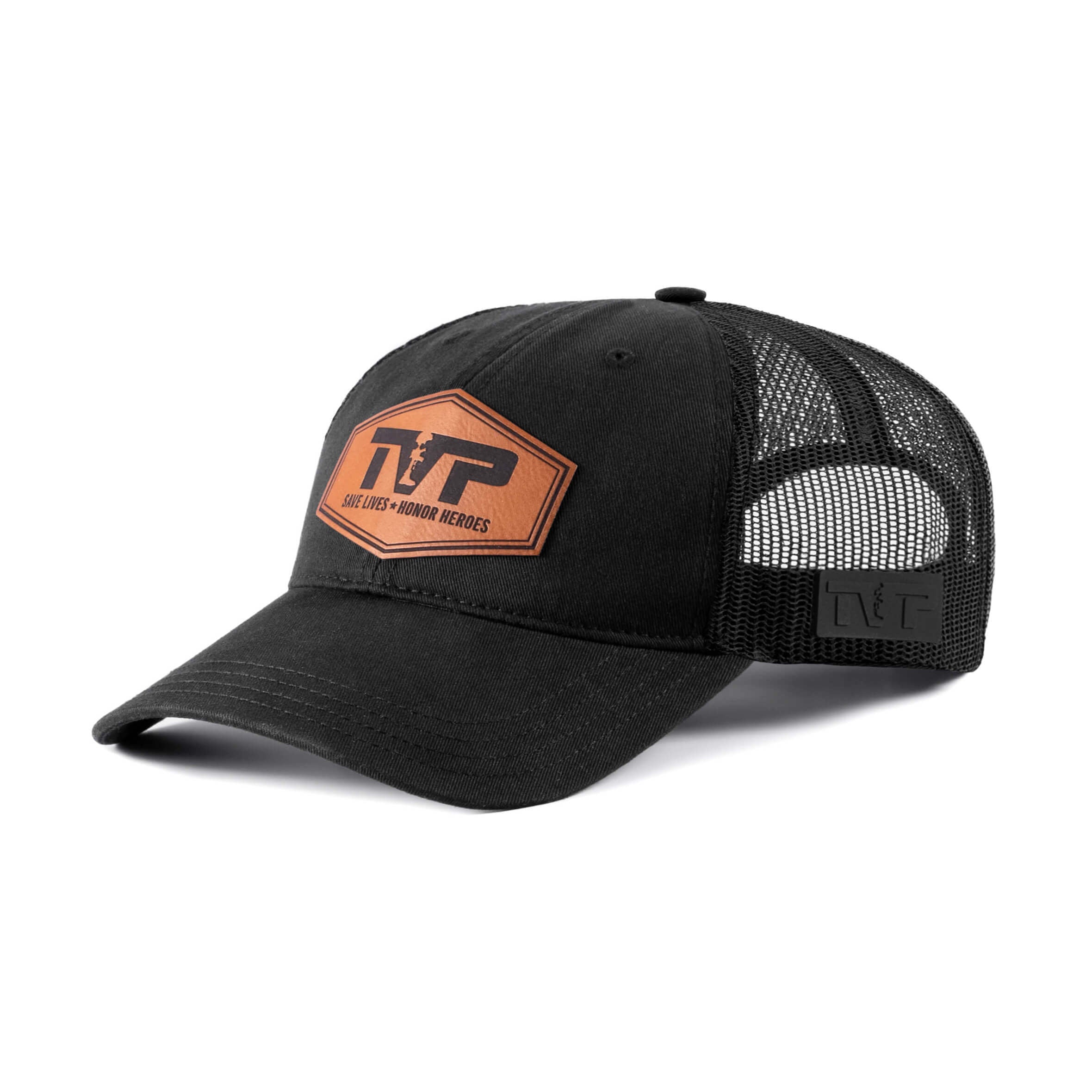 T.V.P. Leather Hex Unstructured Washed Trucker