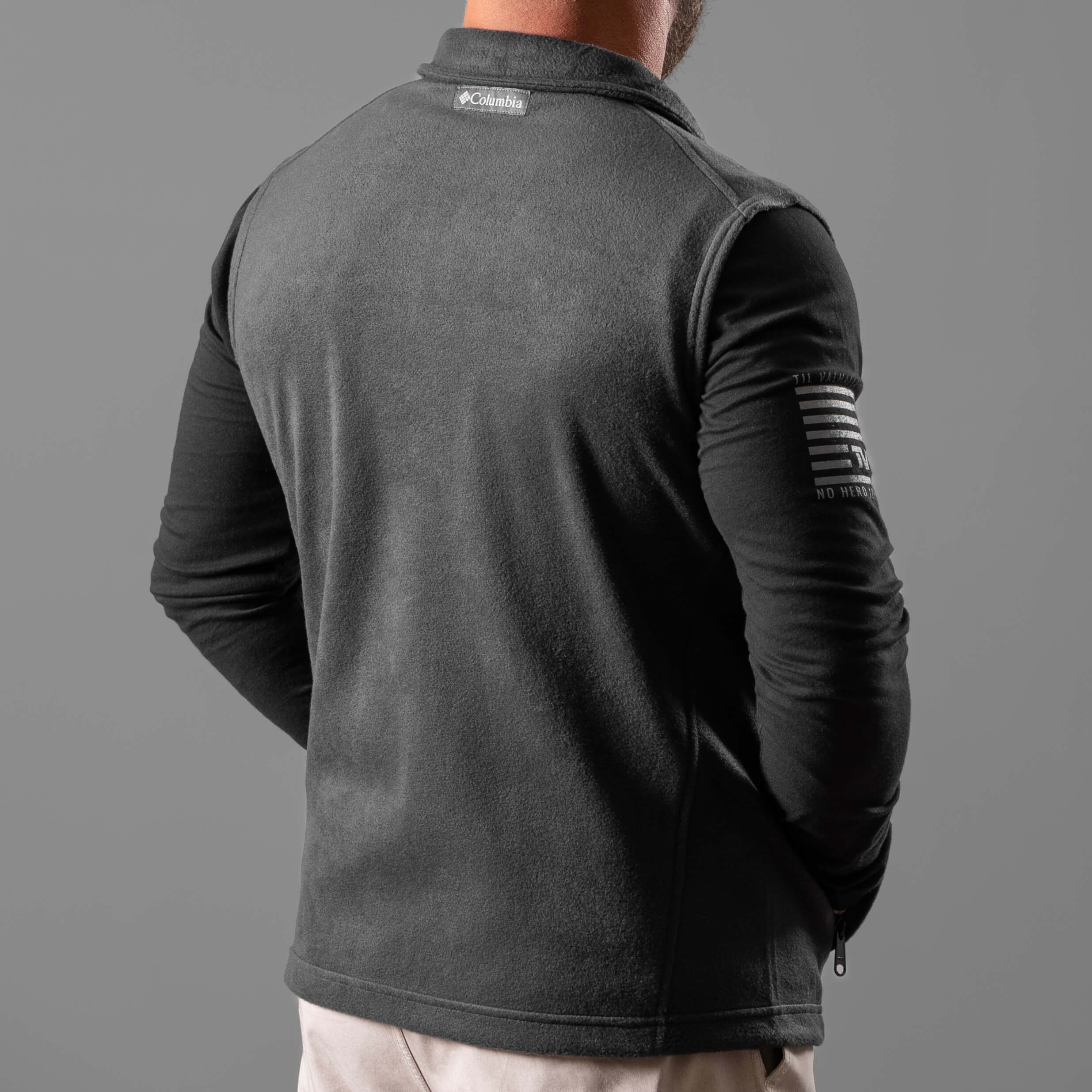 T.V.P. Embroidered Full-Zip Fleece Vest