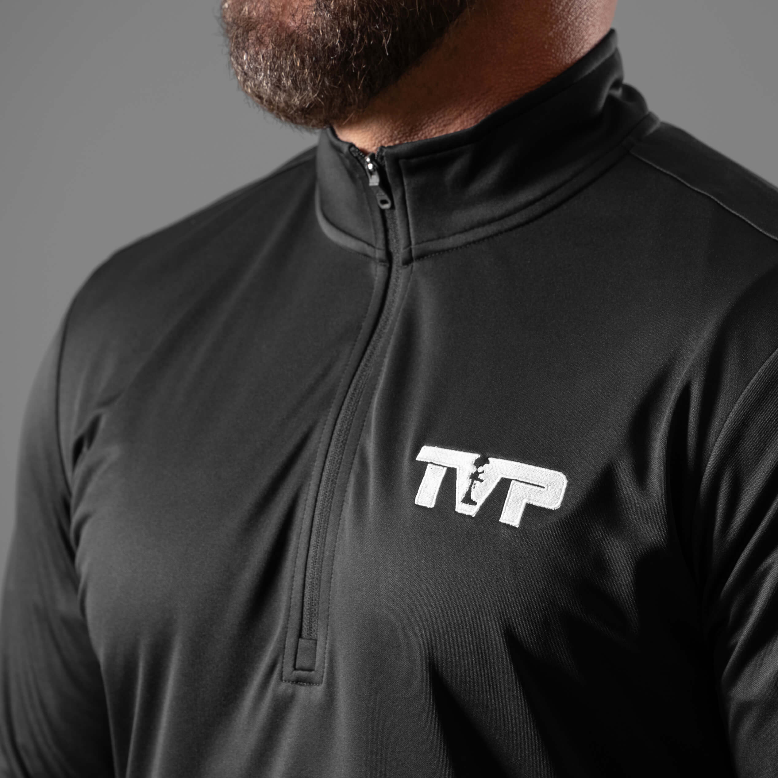 T.V.P. Embroidered 1/4 Zip Pullover