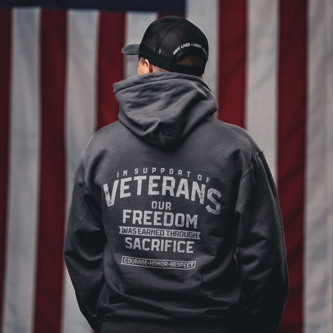 Freedom Earned Through Sacrifice - Hoodie