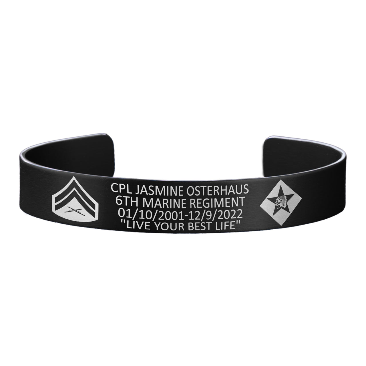 CPL Jasmine Osterhaus Memorial Bracelet – Hosted by the Osterhaus Family