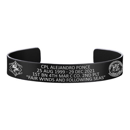 Cpl Alejandro Ponce Memorial Bracelet – Hosted by the Ponce Family
