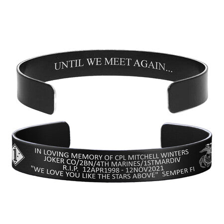 CPL Mitchell William Winters Memorial Bracelet – Hosted by the Winters Family